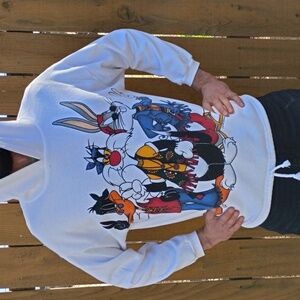 VTG 1993 Looney Tunes Jerry Leigh Crewneck SweatShirt Hippie Hippie Graphic ✌️